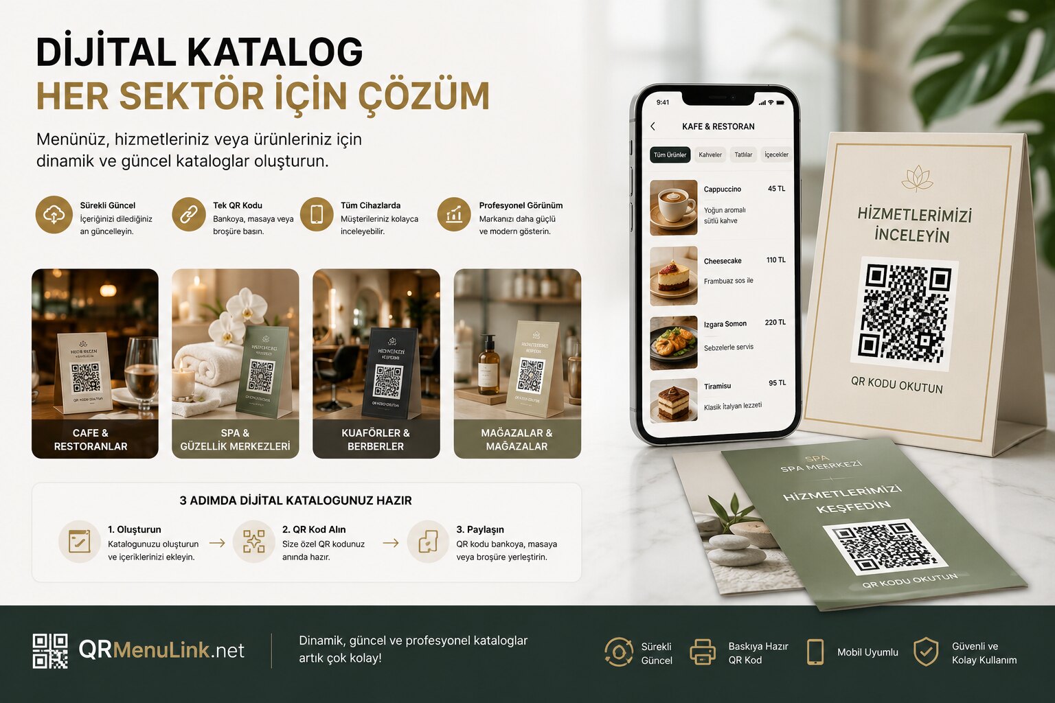 QR Menu for Every Business: Spa, Beauty Center & Salon Catalog