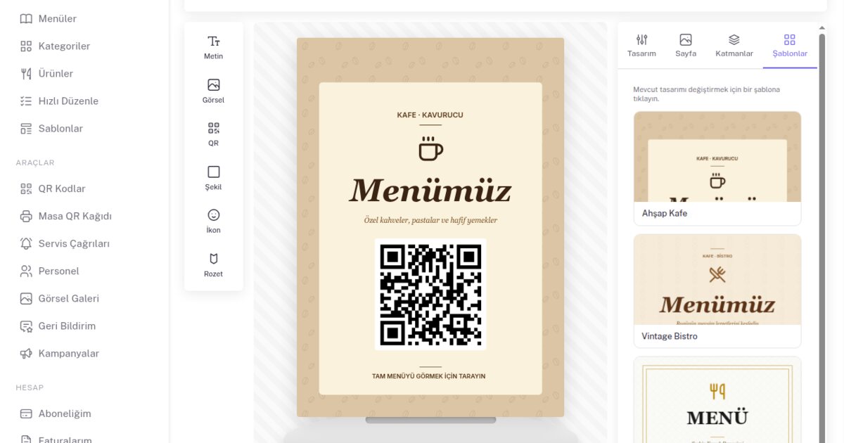 Design Your Own Table QR Sheet — No Extra App Needed